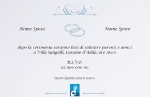 Partecipazioni matrimonio solidali AIRC